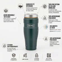 TERMO MUG ACERO INOX KING 470ML MATT GREEN
