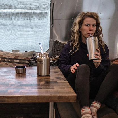 TERMO MUG ICON ACERO CON BOMBILLA 710ML SANDSTONE