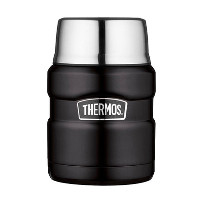 TERMO COMIDA 470ML KING ACERO INOXIDABLE NEGRO