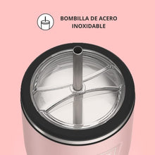 TERMO MUG ICON ACERO CON BOMBILLA 710ML SUNSET PINK