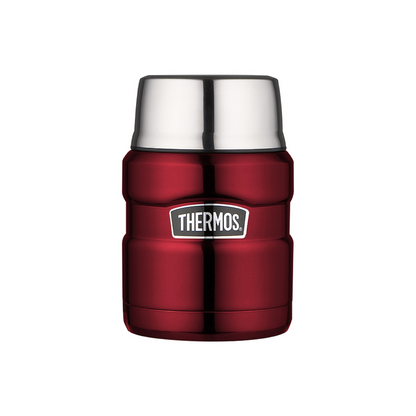 TERMO COMIDA 470ML KING ACERO INOX ROJO