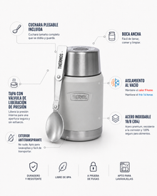 TERMO COMIDA 710ML ICON ACERO INOXIDABLE SANDSTONE