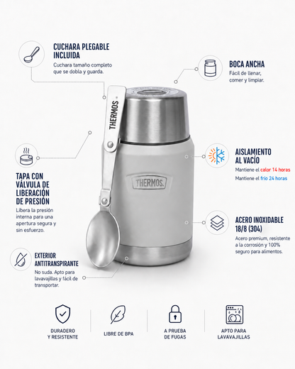 Thermos Termo comida 710 ml Icon acero inoxidable – Sandstone