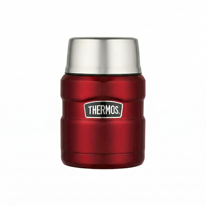 TERMO COMIDA 470ML KING ACERO INOX ROJO
