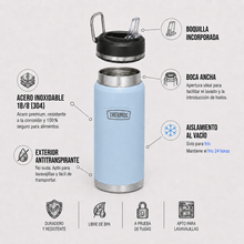BOTELLA HIDRATACIÓN ICON ACERO INOXIDABLE 1.2LT GLACIER