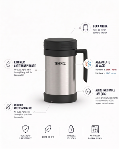 TERMO COMIDA ACERO 470ML CON ASA
