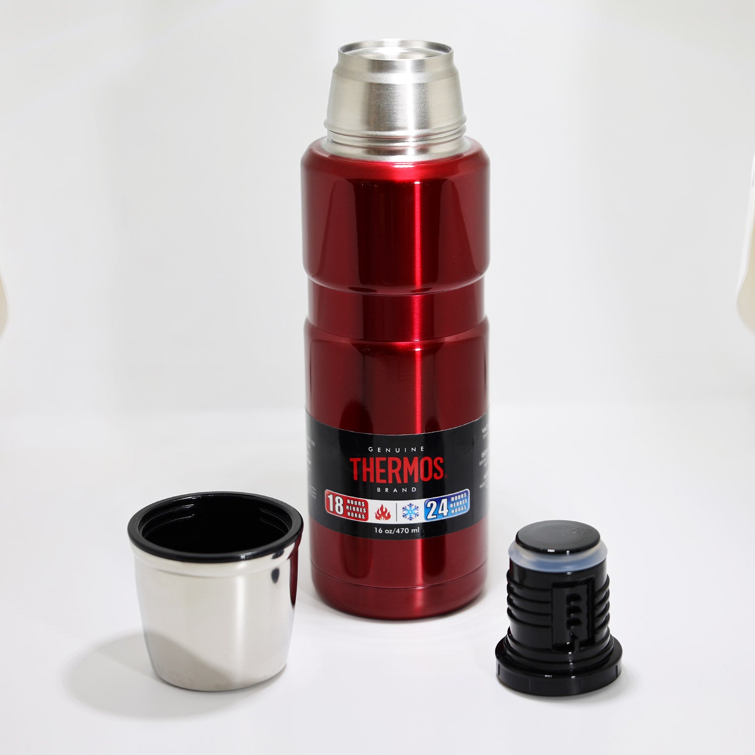 TERMO LIQUIDO ACERO INOX 470ML KING ROJO Thermos Chile TERMO LIQUIDO ACERO INOX 470ML KING ROJO Thermos Chile