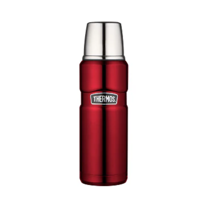 TERMO LIQUIDO ACERO INOX 470ML KING ROJO