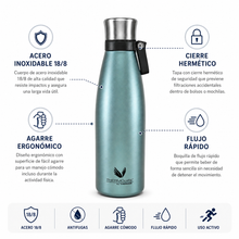 BOTELLA HIDRATACIÓN ACERO INOXIDABLE 750ML ICE BLUE
