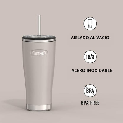 TERMO MUG ICON ACERO CON BOMBILLA 710ML SANDSTONE