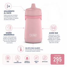 BOTELLA SIPPY KIDS 295ML PINK