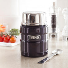 TERMO COMIDA 470ML KING ACERO INOXIDABLE NEGRO