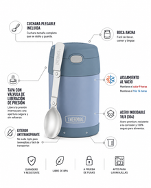 TERMO COMIDA  ACERO INOX  470ML DENIM BLUE