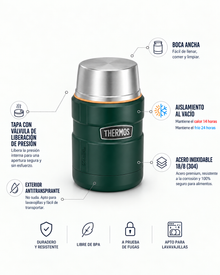 Thermos Termo comida acero inoxidable King 710 ml – Matt Green