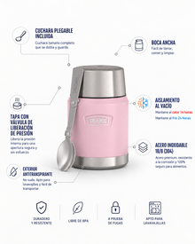 Thermos Termo comida 710 ml Icon acero inoxidable – Sunset Pink