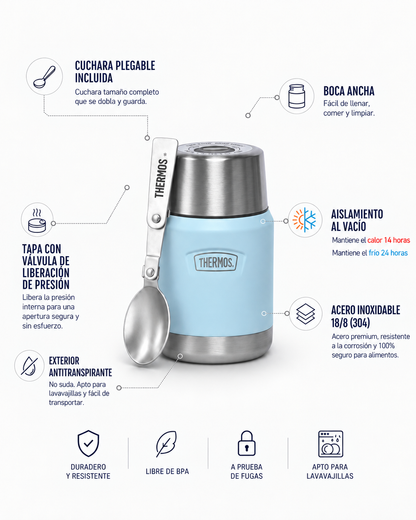 Thermos Termo comida 710 ml Icon acero inoxidable Glacier