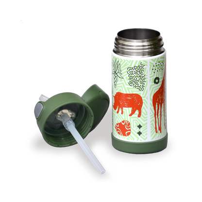 BOTELLA HIDRATACION ACERO INOXIDABLE JUNGLE  355ML