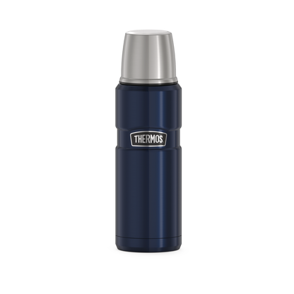 TERMO LIQUIDO KING  470ML ACERO INOX MIDNIGHT BLUE MATTE