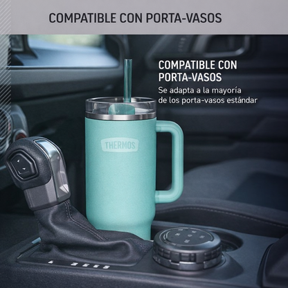 TRAVEL MUG AC INOX ICON 1.2L SEA GREEN