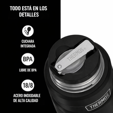 Thermos Termo comida acero inoxidable King 470 ml – Negro