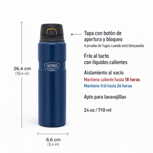 BOTELLA ACERO INOX KING 710ML MATT NAVY
