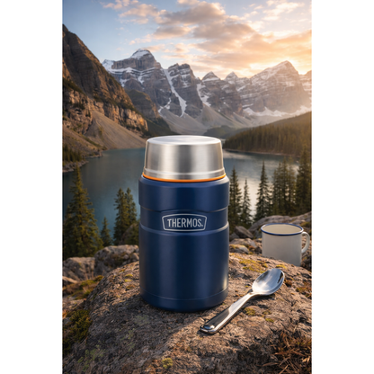TERMO COMIDA ACERO INOX KING 710ML MATT NAVY