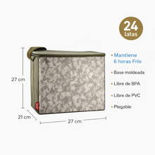 SOFT COOLER THERMOS 24 LATAS WHITE CAMO