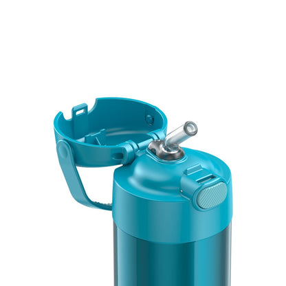 Botella Thermos acero inoxidable asa kids turquesa 355 ml