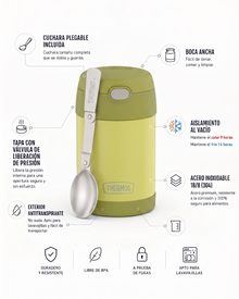 TERMO COMIDA  ACERO INOX 470ML LEMON