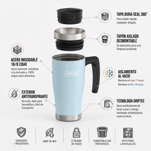 TERMO MUG ICON ACERO INOXIDABLE 470ML GLACIER