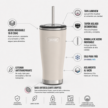 TERMO MUG ICON ACERO CON BOMBILLA 710ML SANDSTONE
