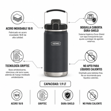 BOTELLA DE HIDRATACIÓN THERMOS ICON 1.9LT GRANITE