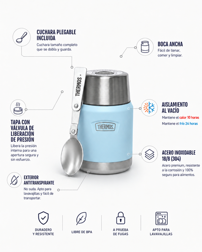 Thermos Termo comida 470 ml Icon acero inoxidable Glacier
