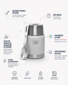 TERMO COMIDA 470ML ICON ACERO INOXIDABLE SANDSTONE