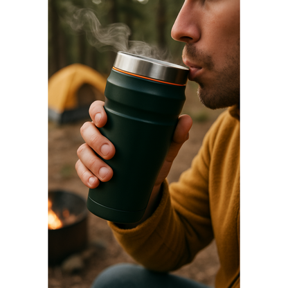 TERMO MUG ACERO INOX KING 470ML MATT GREEN