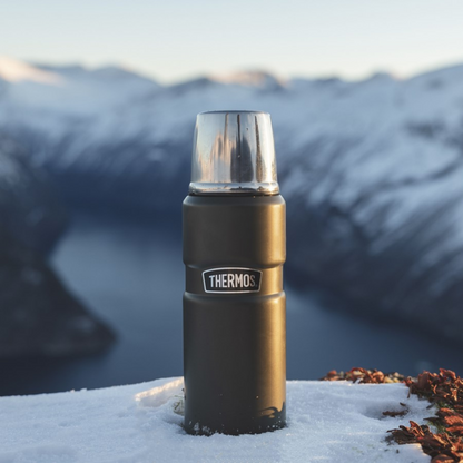 TERMO LIQUIDO KING  470ML ACERO INOXIDABLE ARMY GREEN