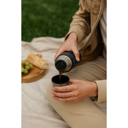 TERMO LIQUIDO ACERO INOX KING 470ML MATT NAVY