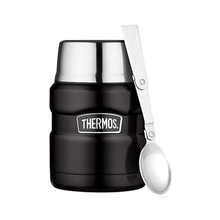 TERMO COMIDA 470ML KING ACERO INOXIDABLE NEGRO