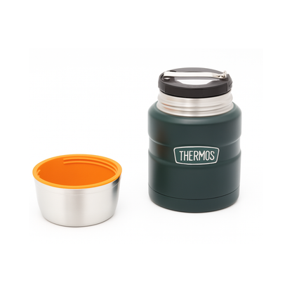TERMO COMIDA ACERO INOX KING 470ML MATT GREEN