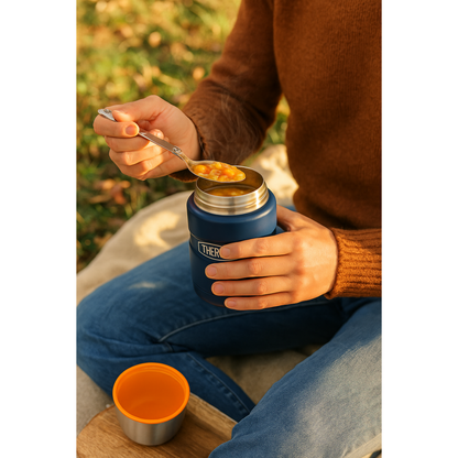 TERMO COMIDA ACERO INOX KING 470ML MATT NAVY