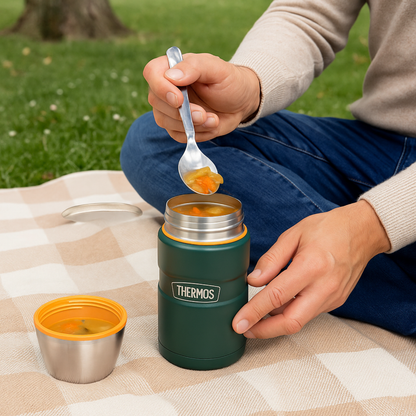 TERMO COMIDA ACERO INOX KING 710ML MATT GREEN