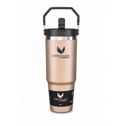 MUG TERMICO ACERO INOXIDABLE FLIP LID 880 ML ROSE
