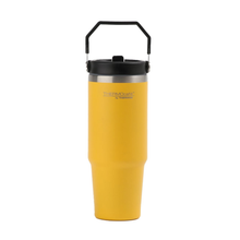 BOTELLA TRAVEL MUG FLIPLID ACERO INOXIDABLE AMARILLO 880ML
