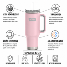 TRAVEL MUG AC INOX ICON 1.2L SUNSET PINK